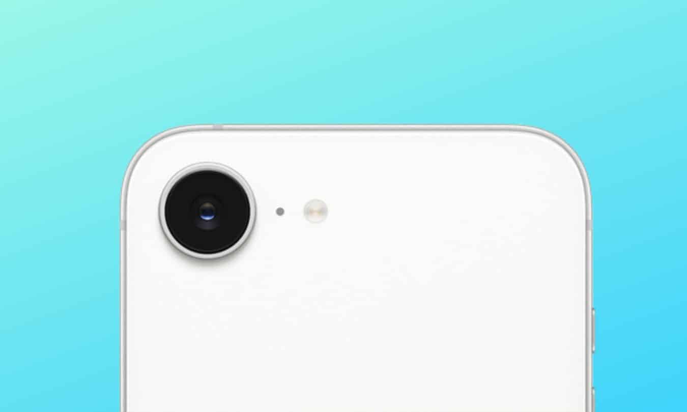 iPhone 16e rear camera.