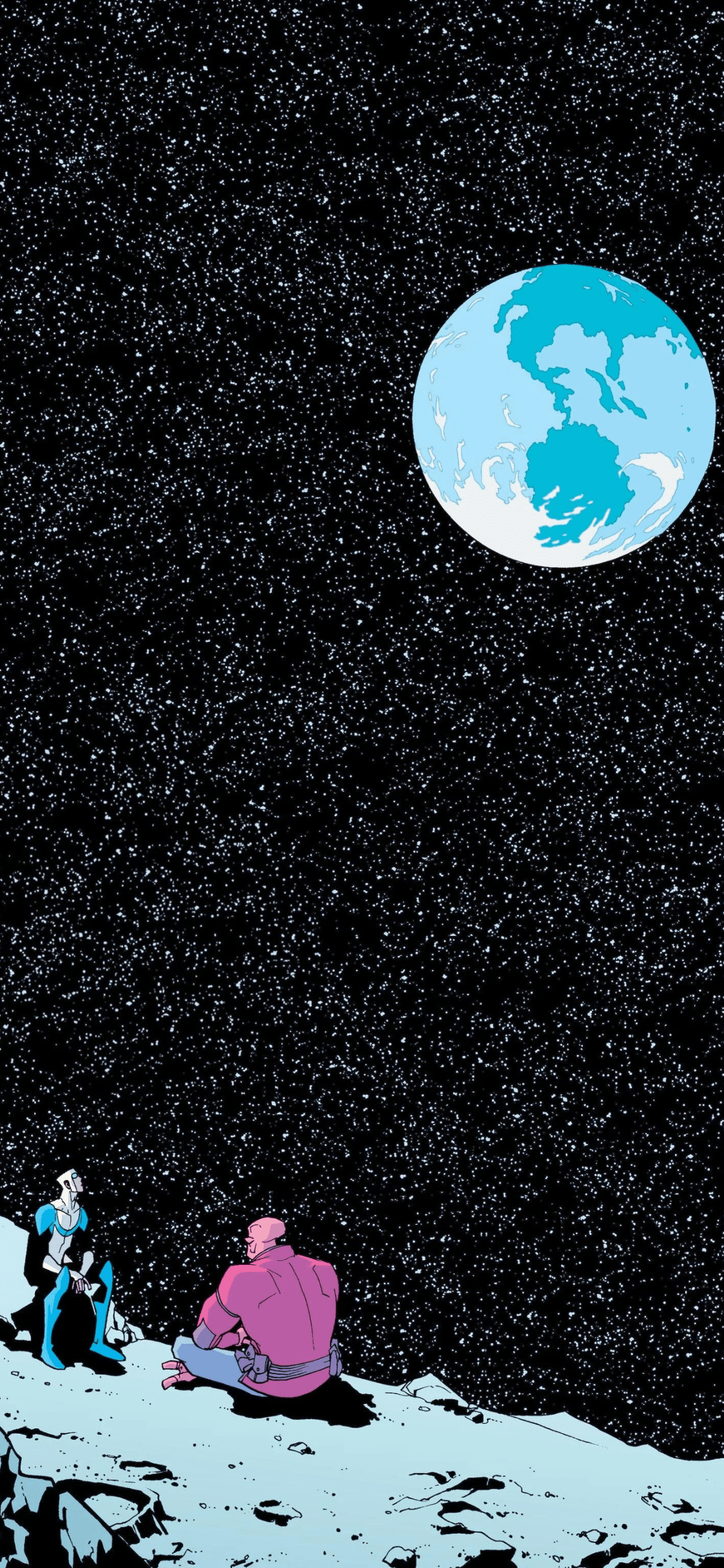 Invincible on the moon Wallpaper.