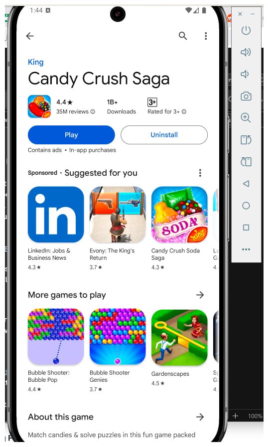 Run Android app on Mac using Android Studio.