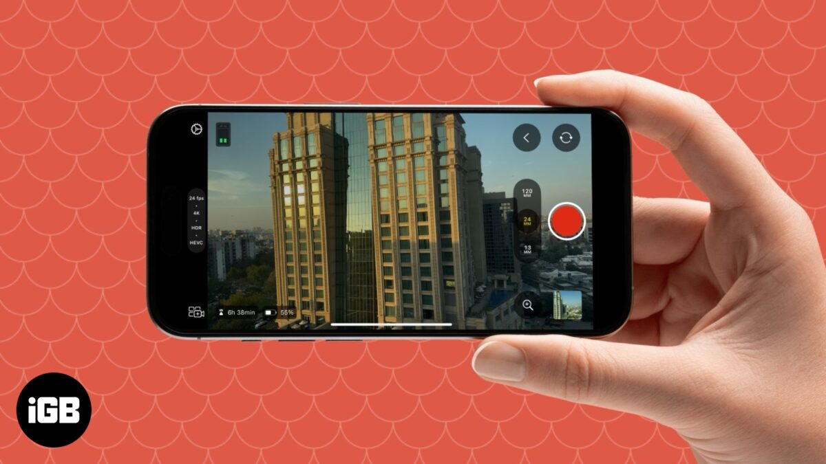 Final cut camera app on an iphone