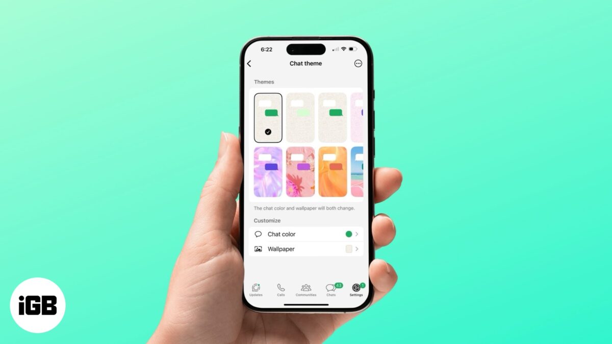 Use whatsapp chat themes to customize your conversations