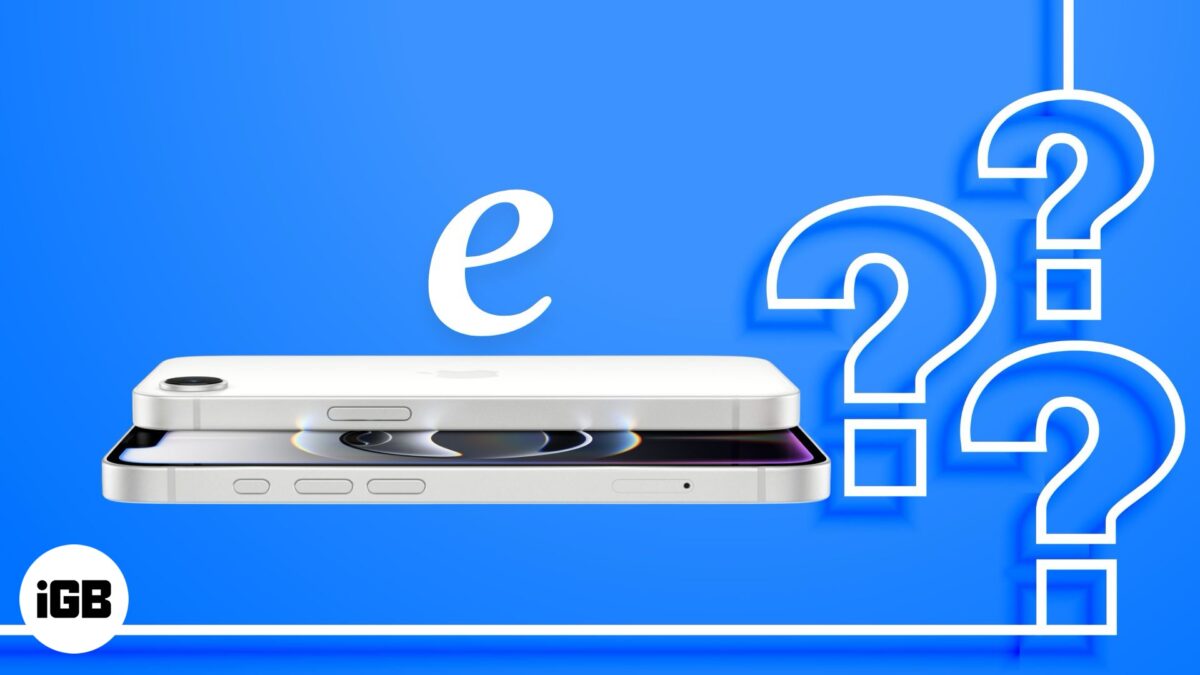 What does e means in iphone 16e