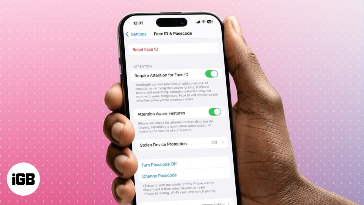 Attention aware features on an iphone