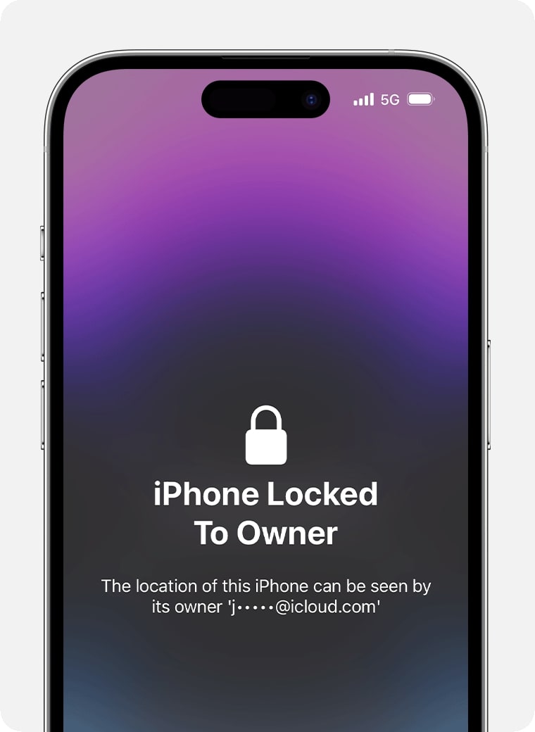 iPhone Locked To Owner message on an Activation Lock enabled iPhone.