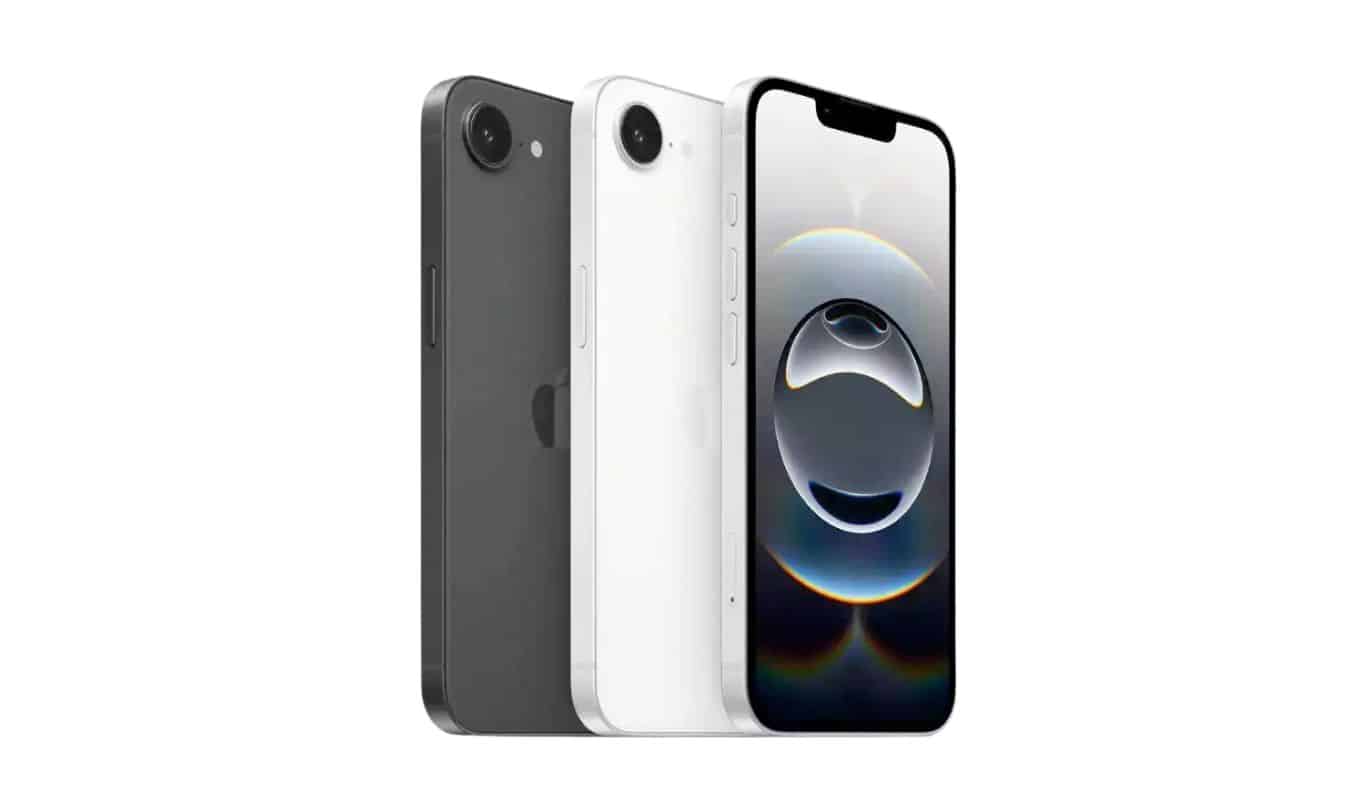 iPhone 16e in Black and White.