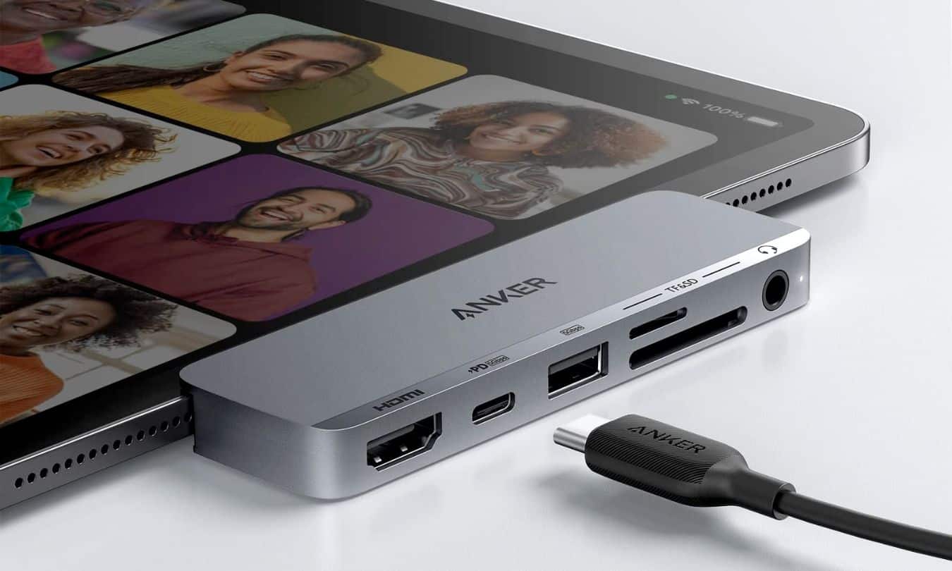 Anker 5-in-1 USB-C hub.