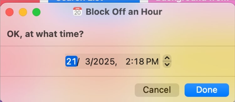Block off siri shortcuts