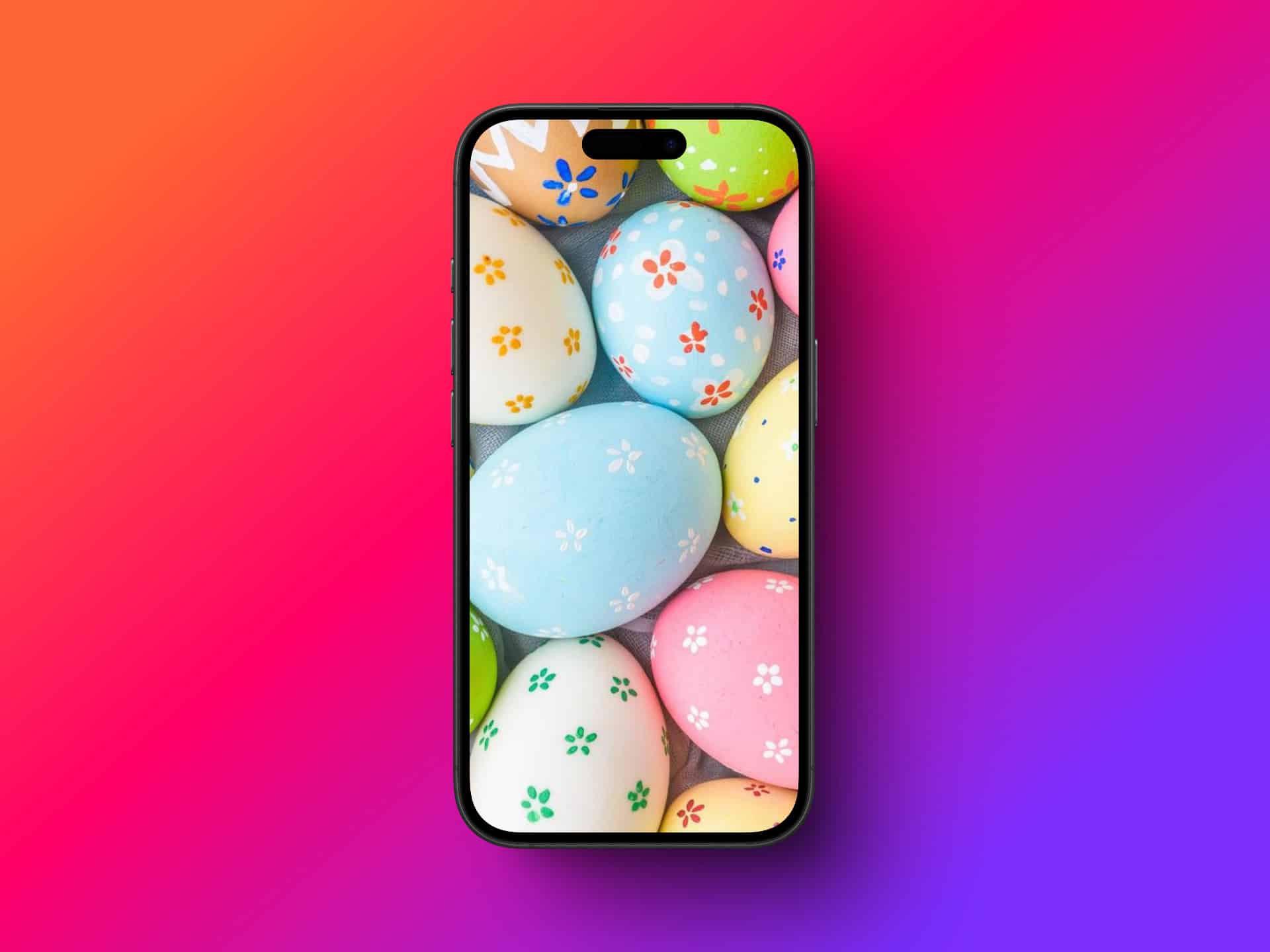 Colorful Easter Eggs Wallpaper.