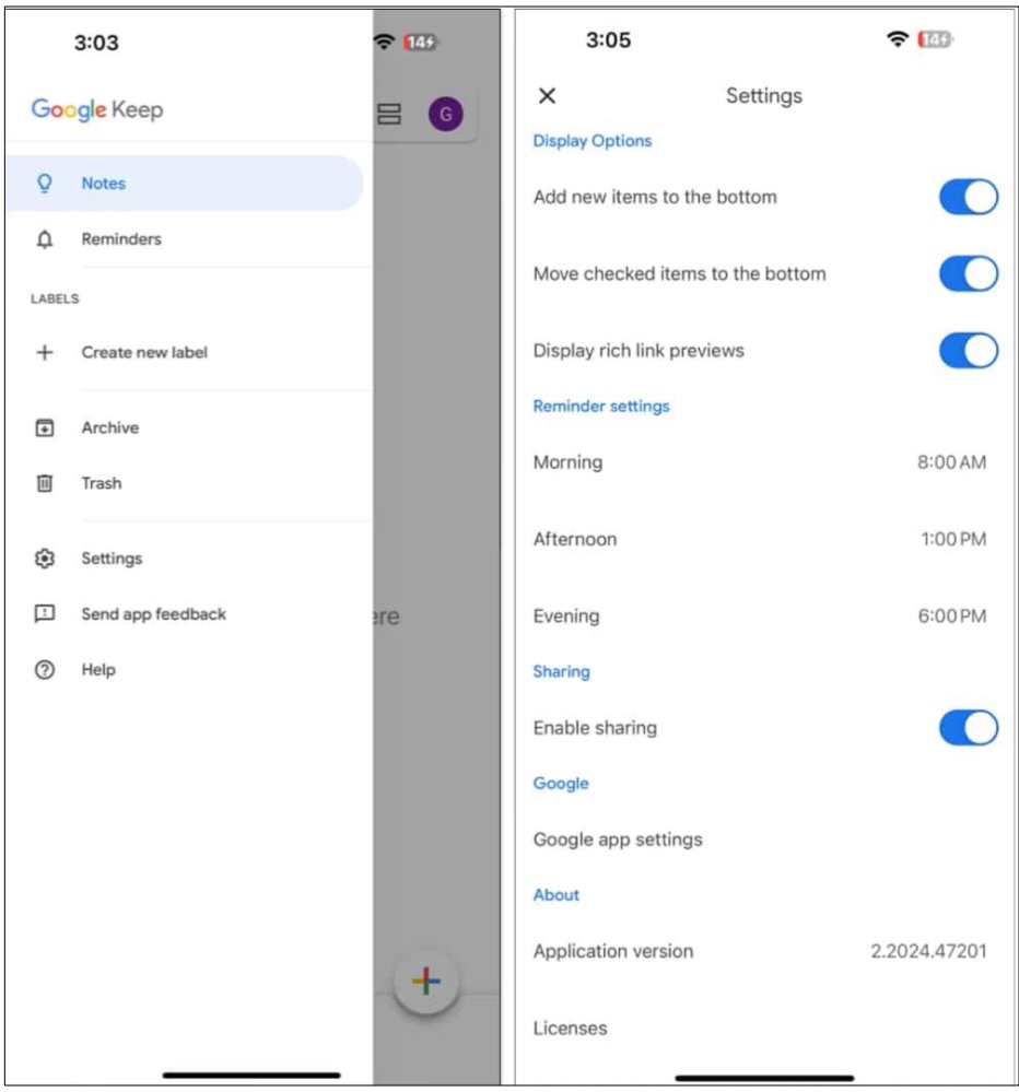 Google keep reminder apps on iphone