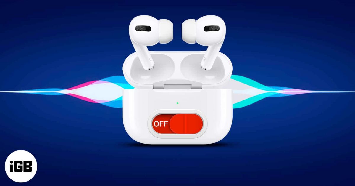 How to turn off siri on airpods
