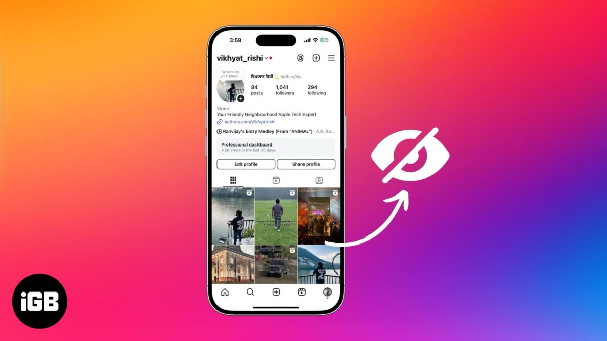 How to hide an instagram post without deleting it