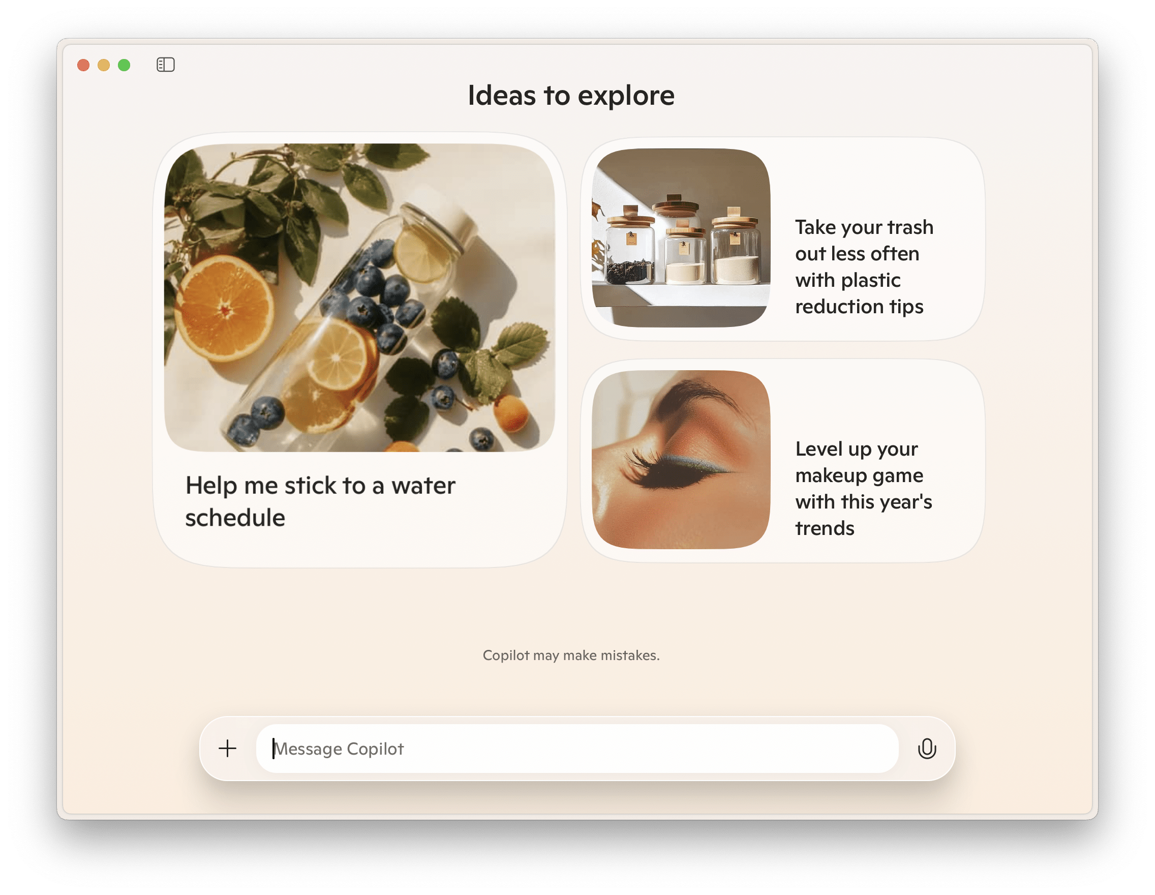 Key features of the macOS Copilot app.
