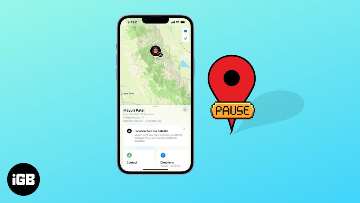 Find my app on an iphone showing someone's location