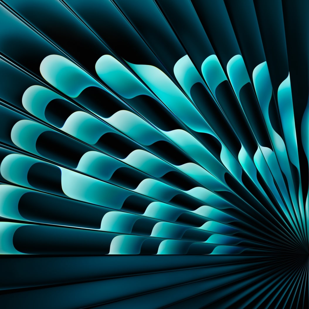 Radial Green M4 MacBook Air wallpaper.