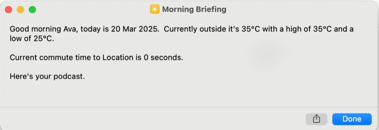 Start your day organized with morning brief
