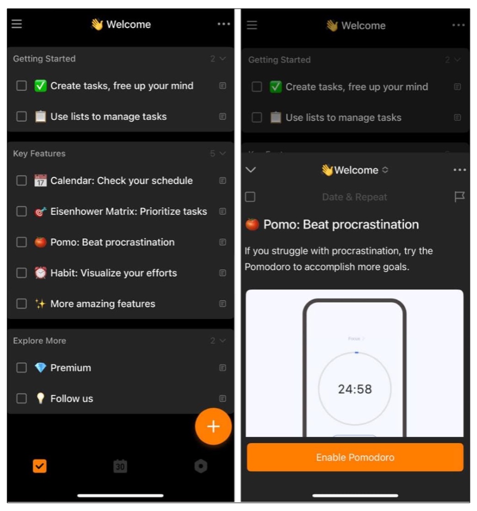 Ticktick to do list reminder apps on iphone