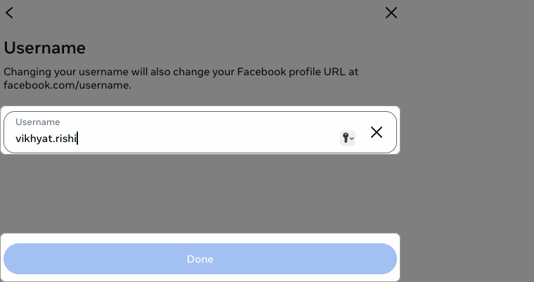 Edit username from web browser
