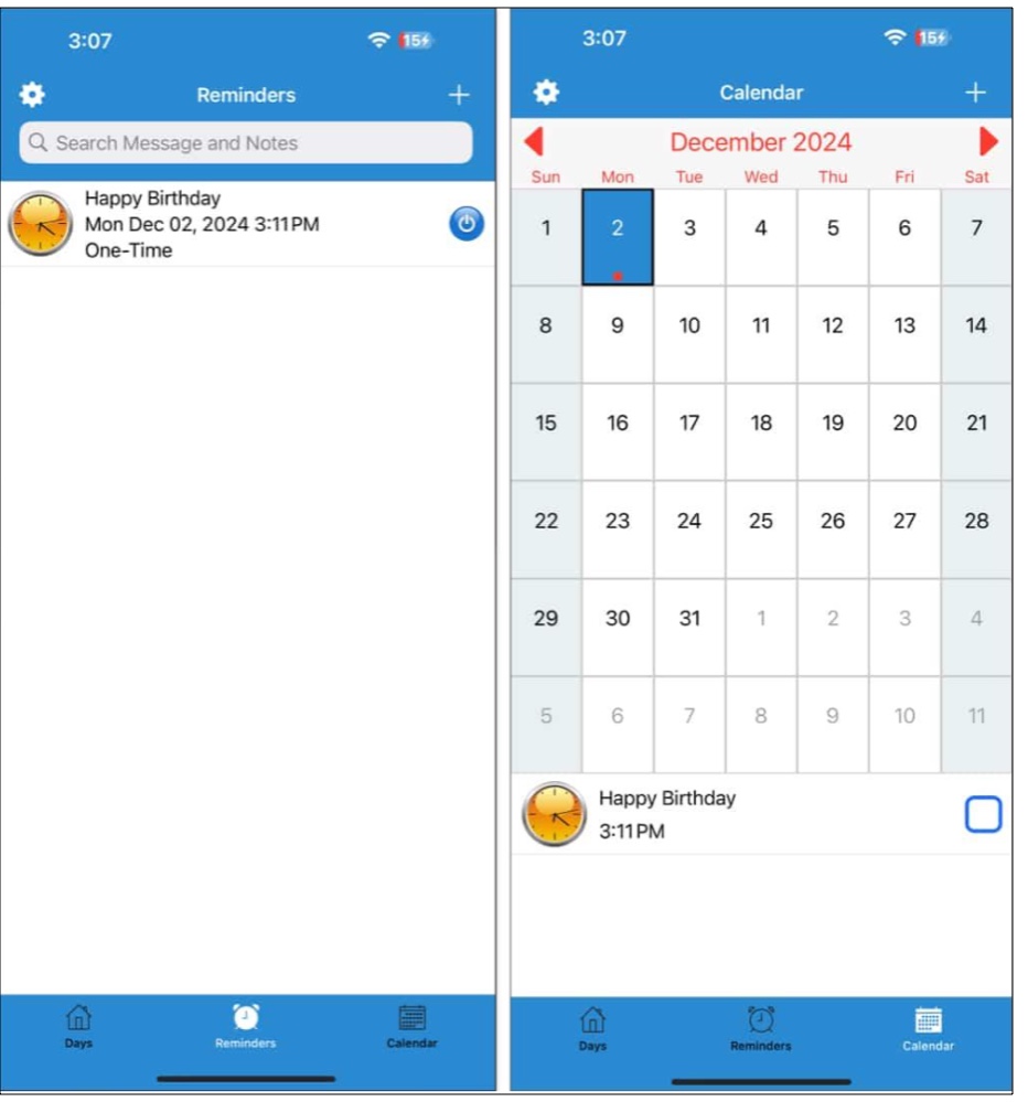 Reminders with voice app for iphone