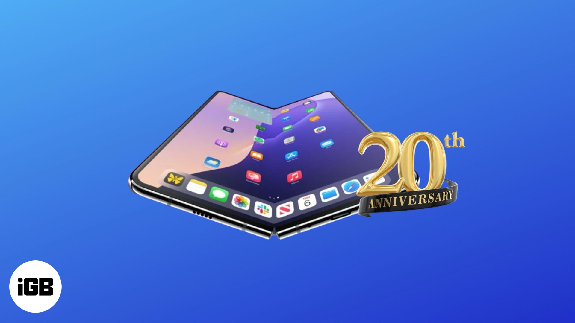 Foldable iPhone in 20th anniversary