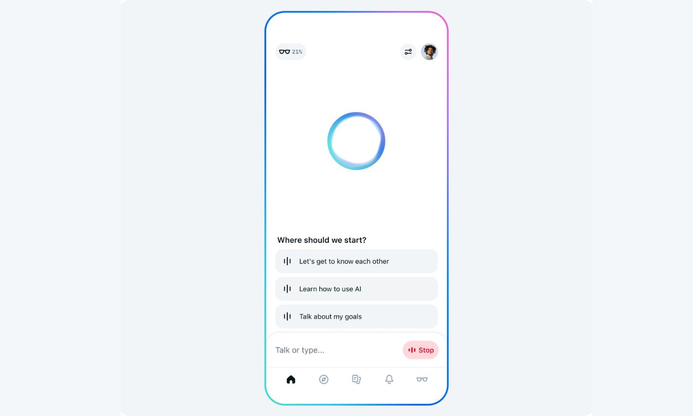 Meta ai app   voice first and multitasking friendly
