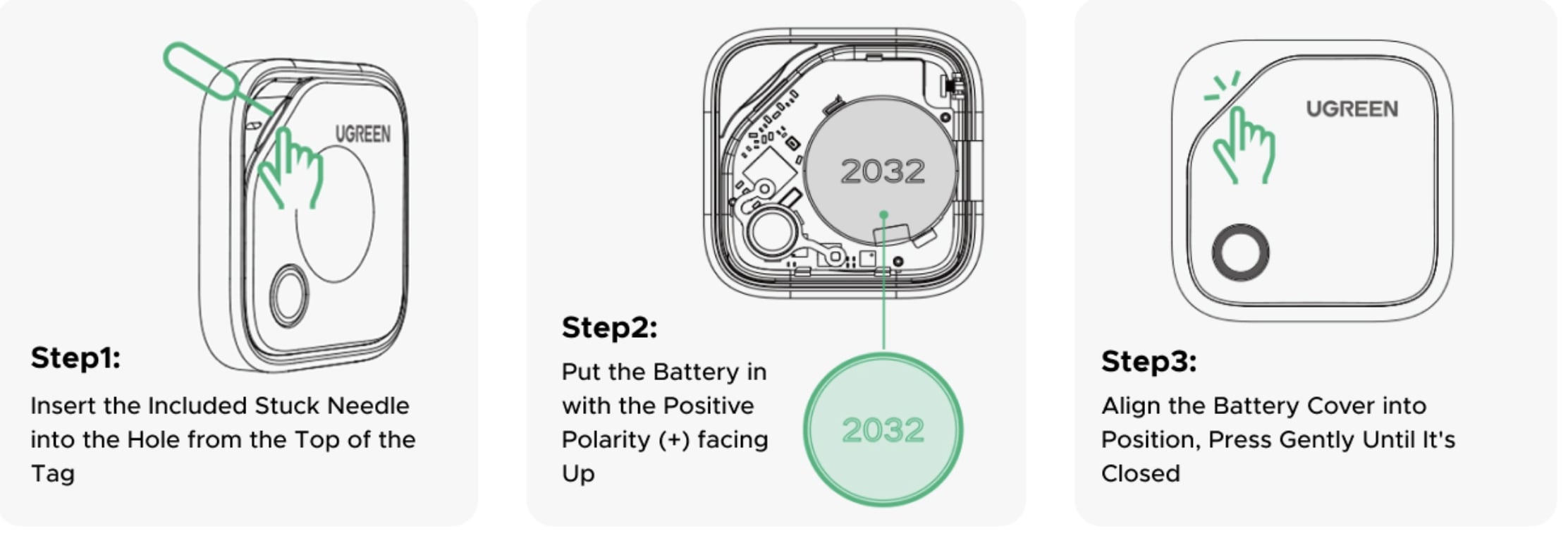 Regular smart finder battery replace