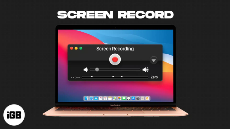 Screen record on your Mac.