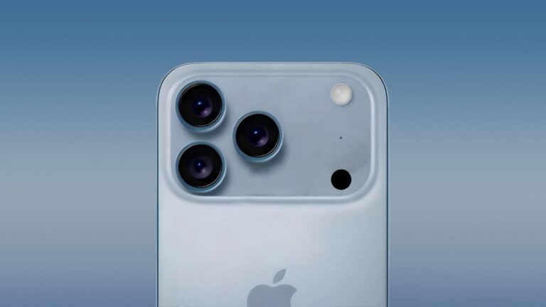 Sky Blue iPhone 17 Pro concept.