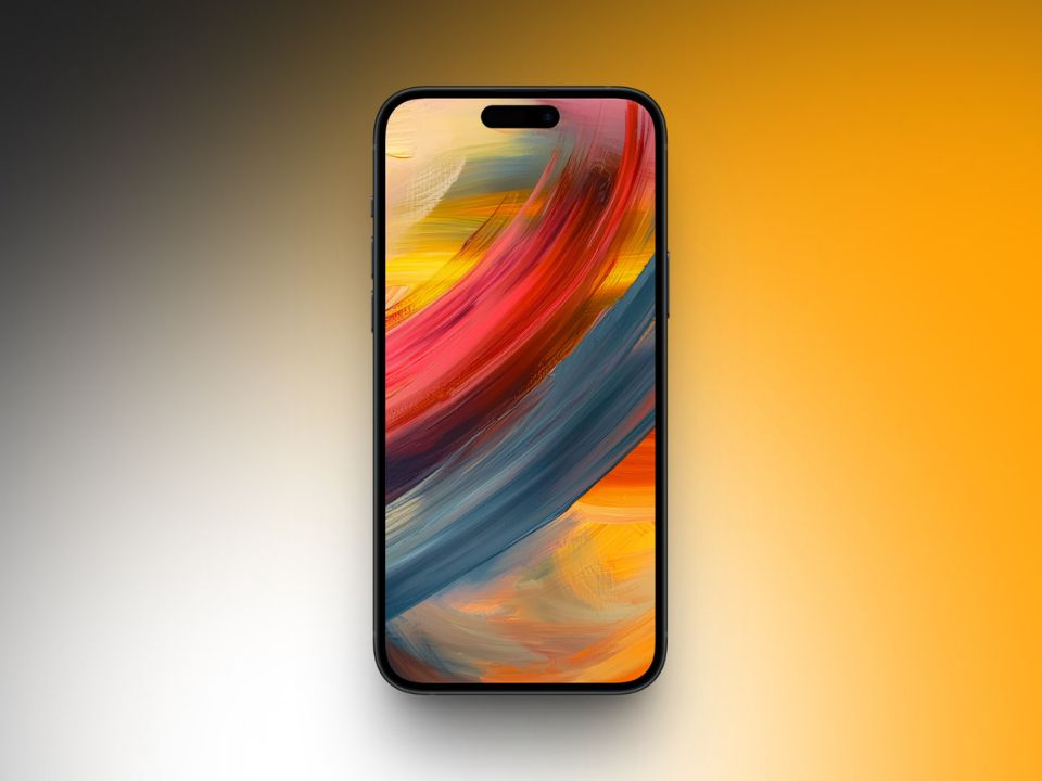 Strokes swish paint wallpaper