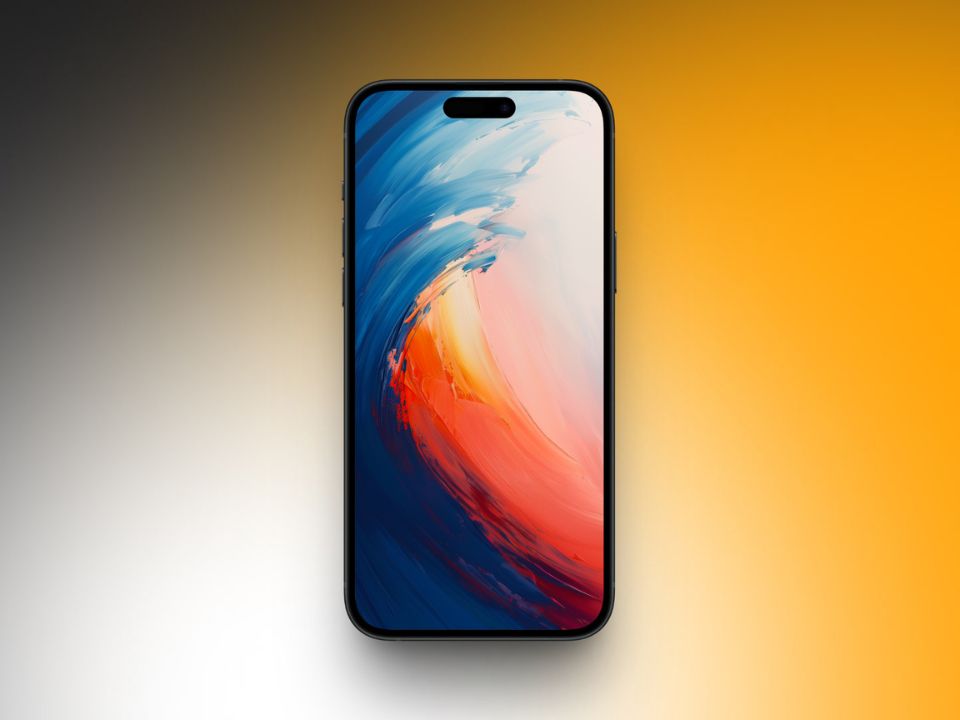 Strokes whirl paint wallpaper