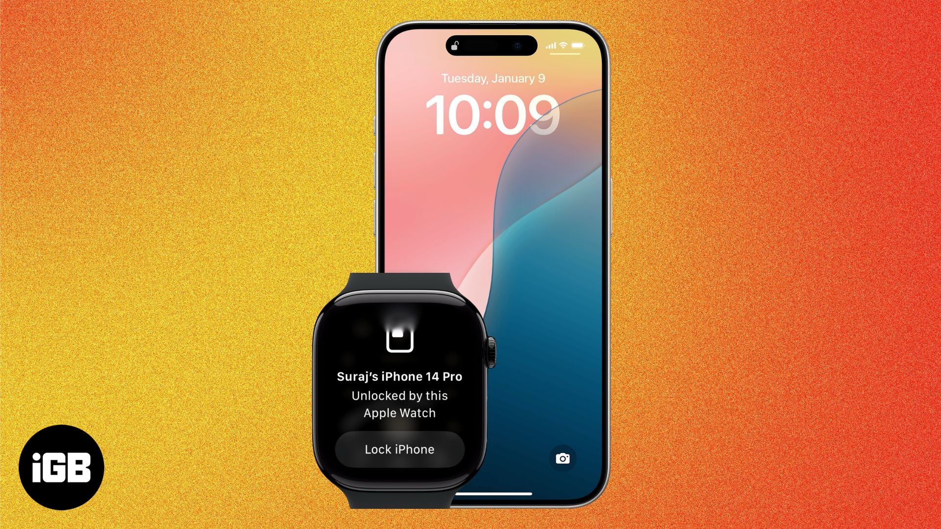 Unlock an iPhone with an Apple Watch.