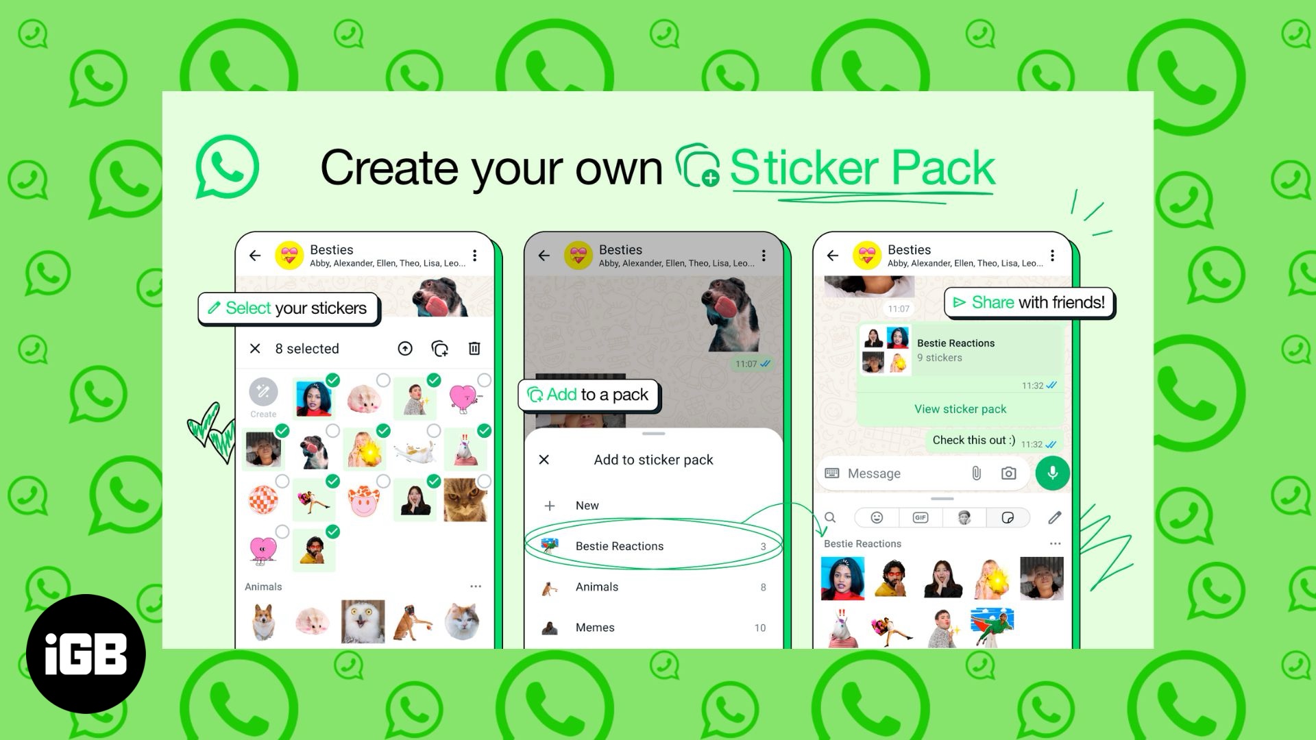 WhatsApp now lets you create and share your own sticker packs.