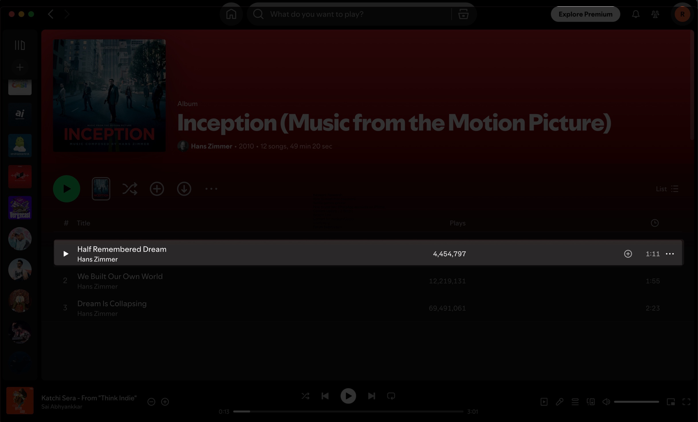 Finding a song in a spotify playlist to hide