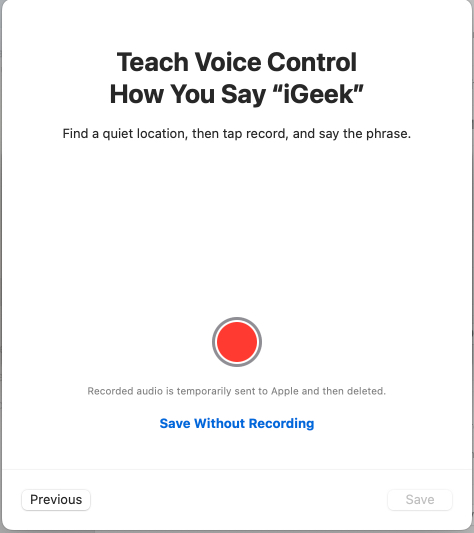 Speak word in your voice and create own dictation vocabulary on mac