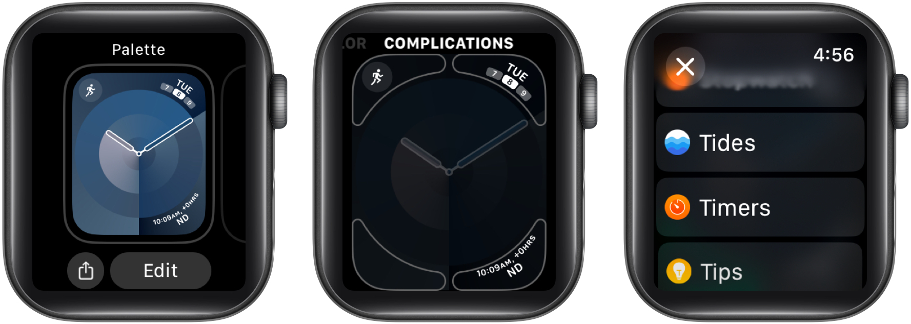 Customizing an apple watch face