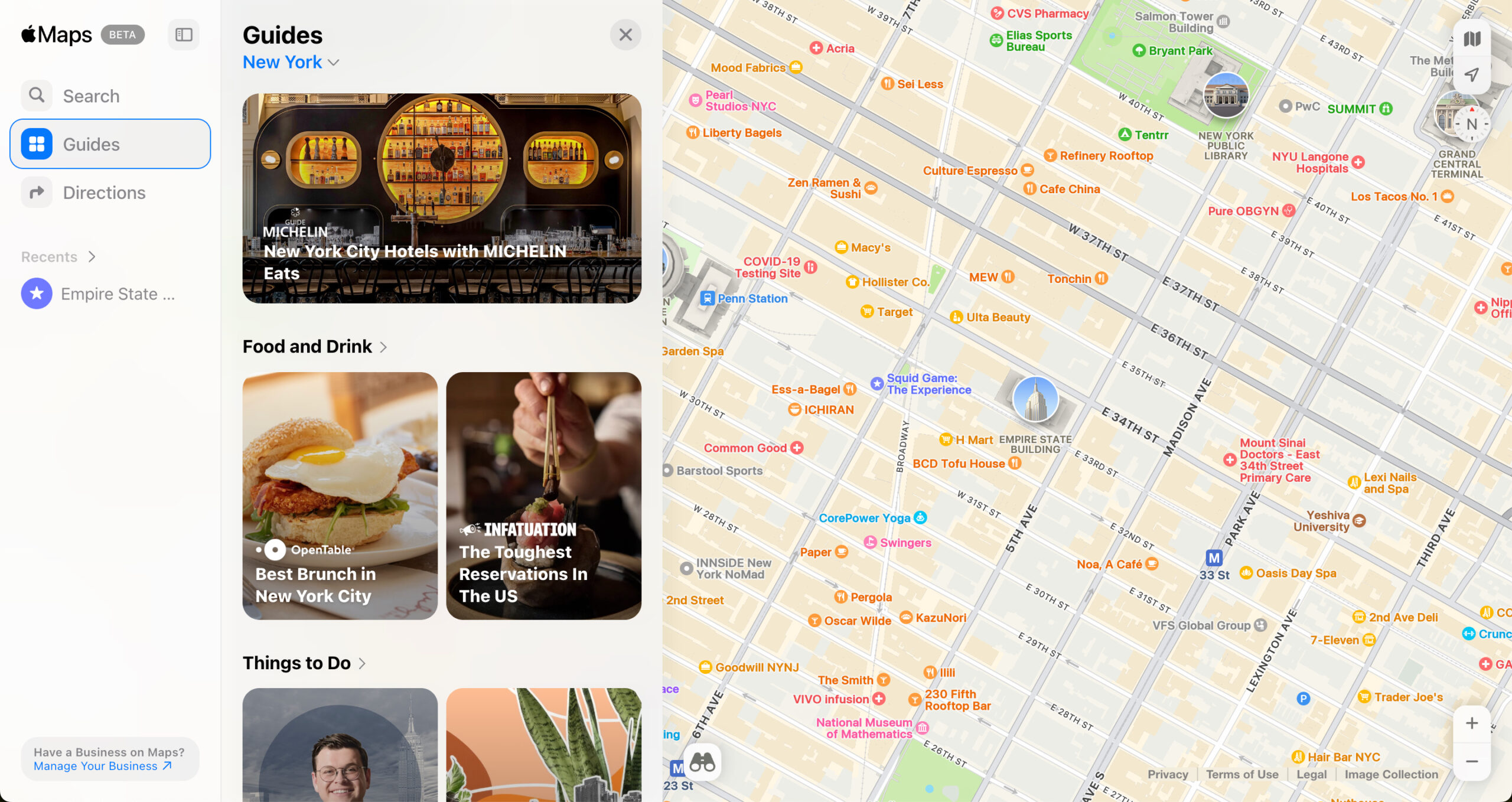 Tap on guide to get list of best places to visit