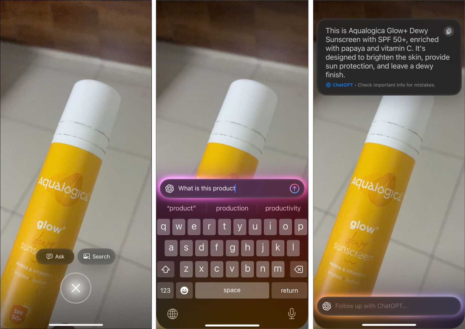 Use apple's visual intelligence on iPhone