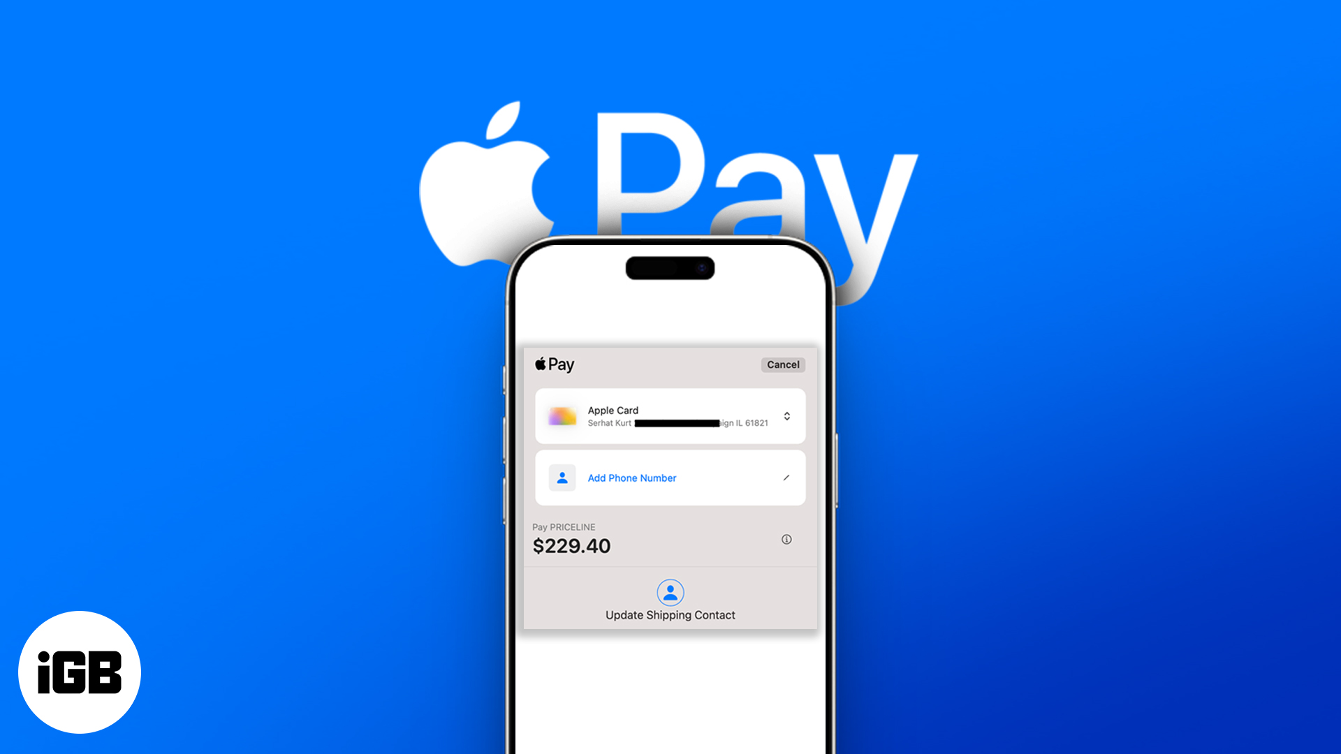 Fix the Update Shipping Contact Error on an iPhone.