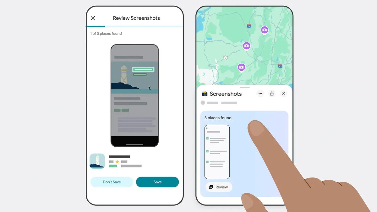 Google maps can now scan your iphone screenshots to save locations