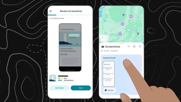 Google Maps Screenshot Scanning on an iPhone.