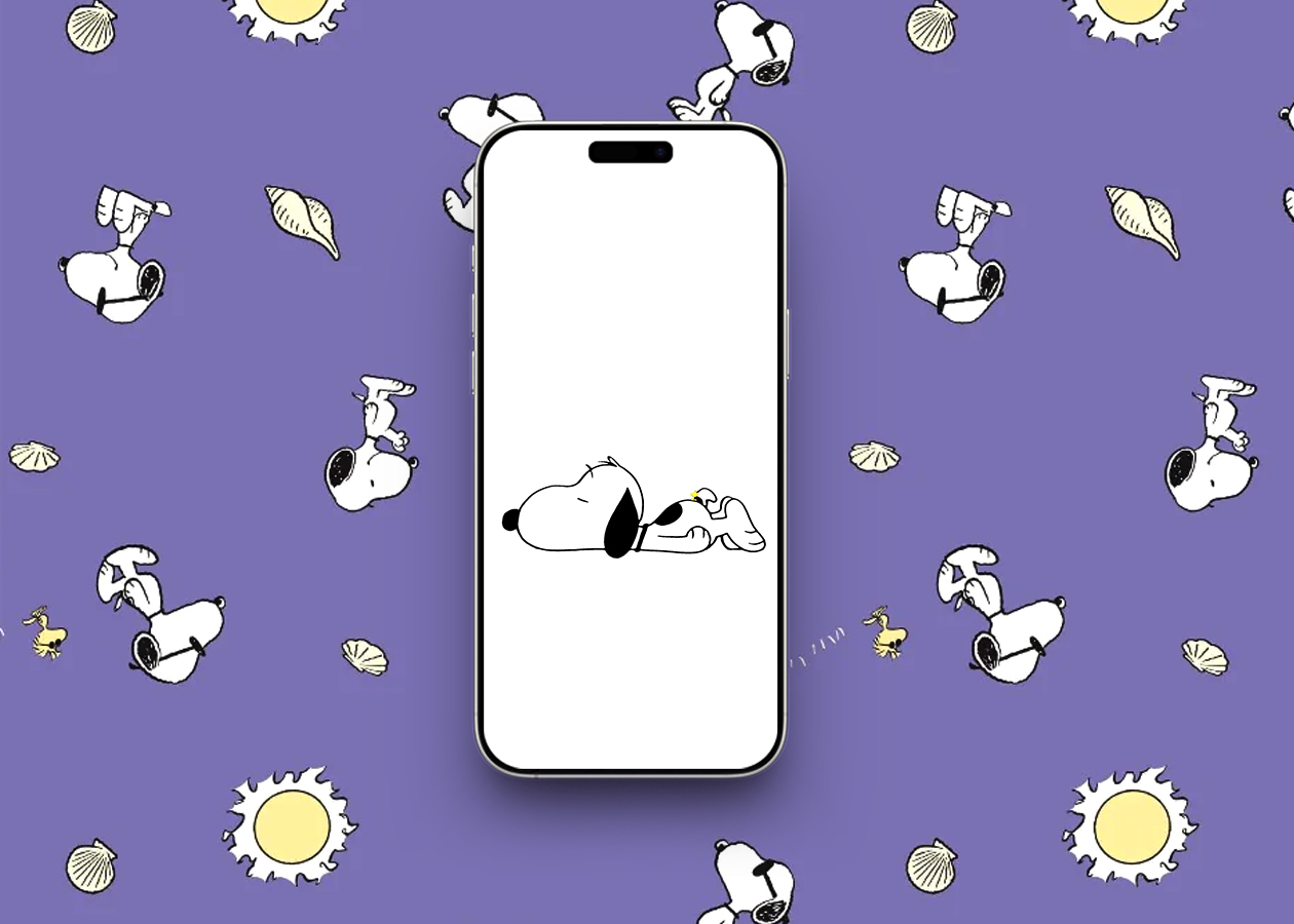 Minimalist snoopy silhouette