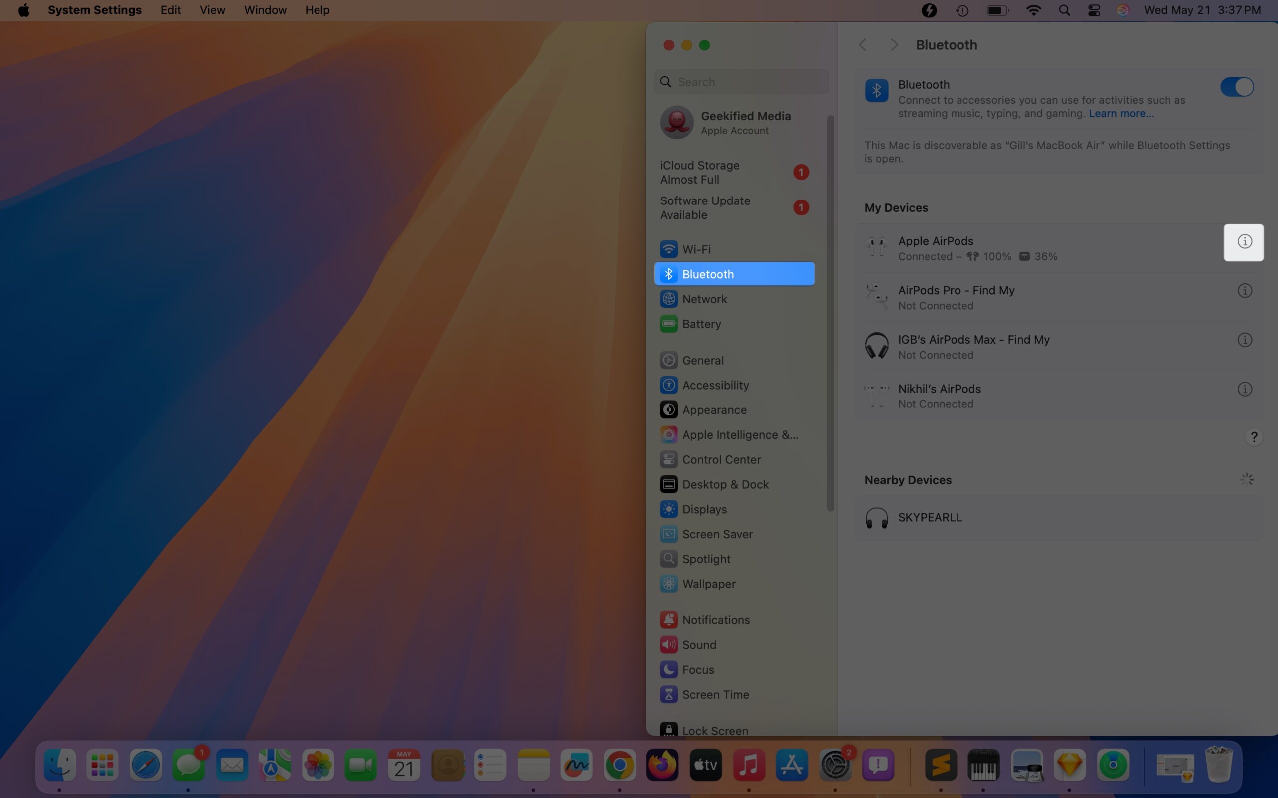 How to reset airpods complete guide for all models igeeksblog Accessing bluetooth settings in macos system settings app