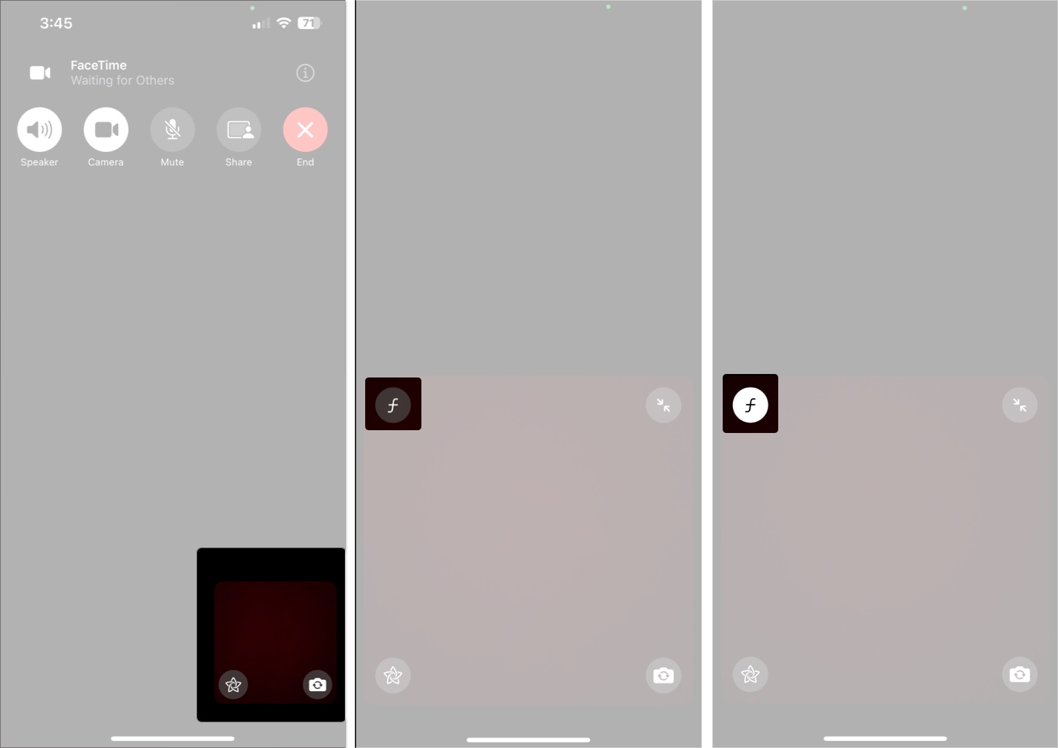 Blur background instantly during facetime call on iphone or ipad
