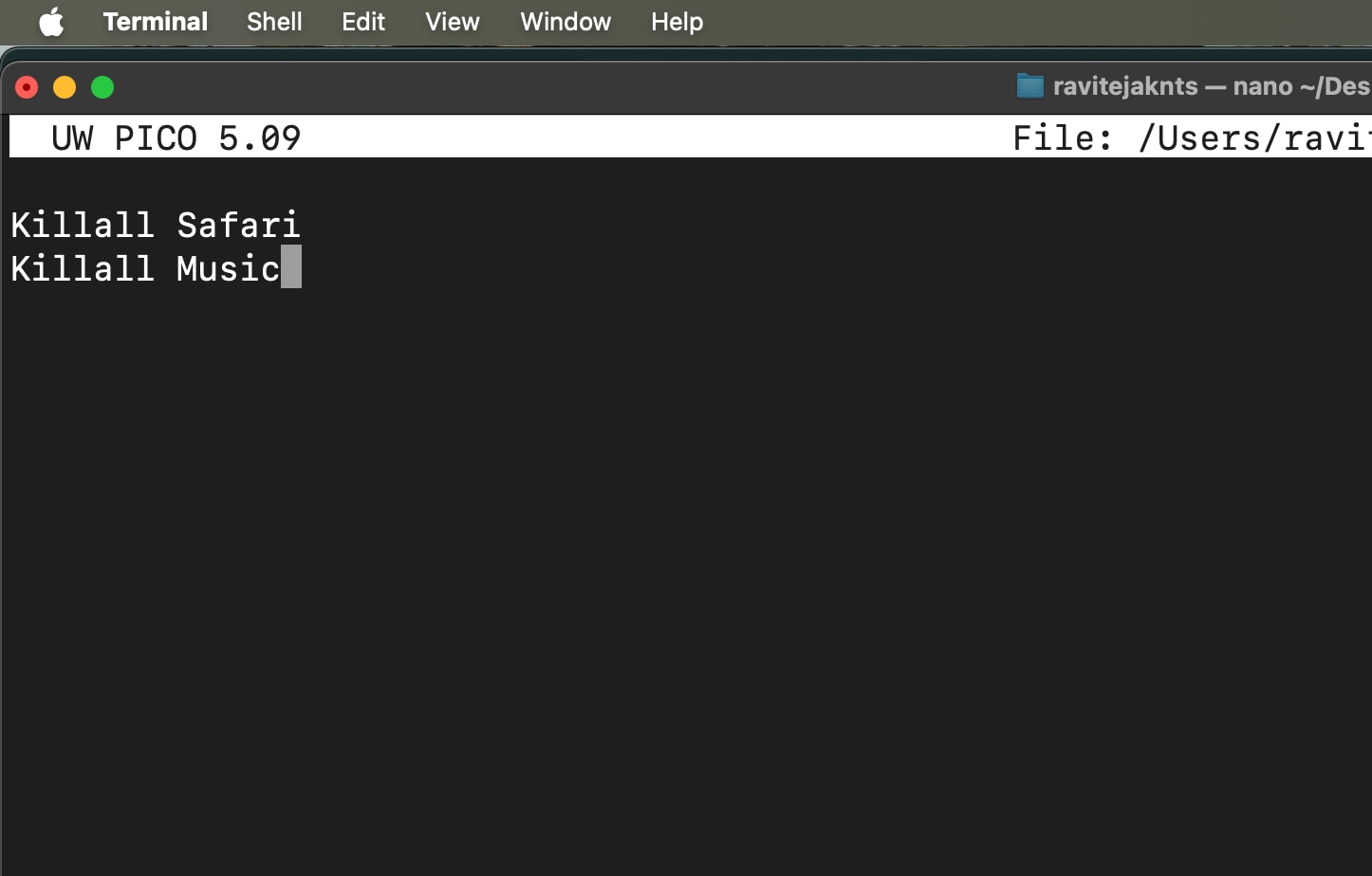 Adding the killall commands for apps to force quit in the script