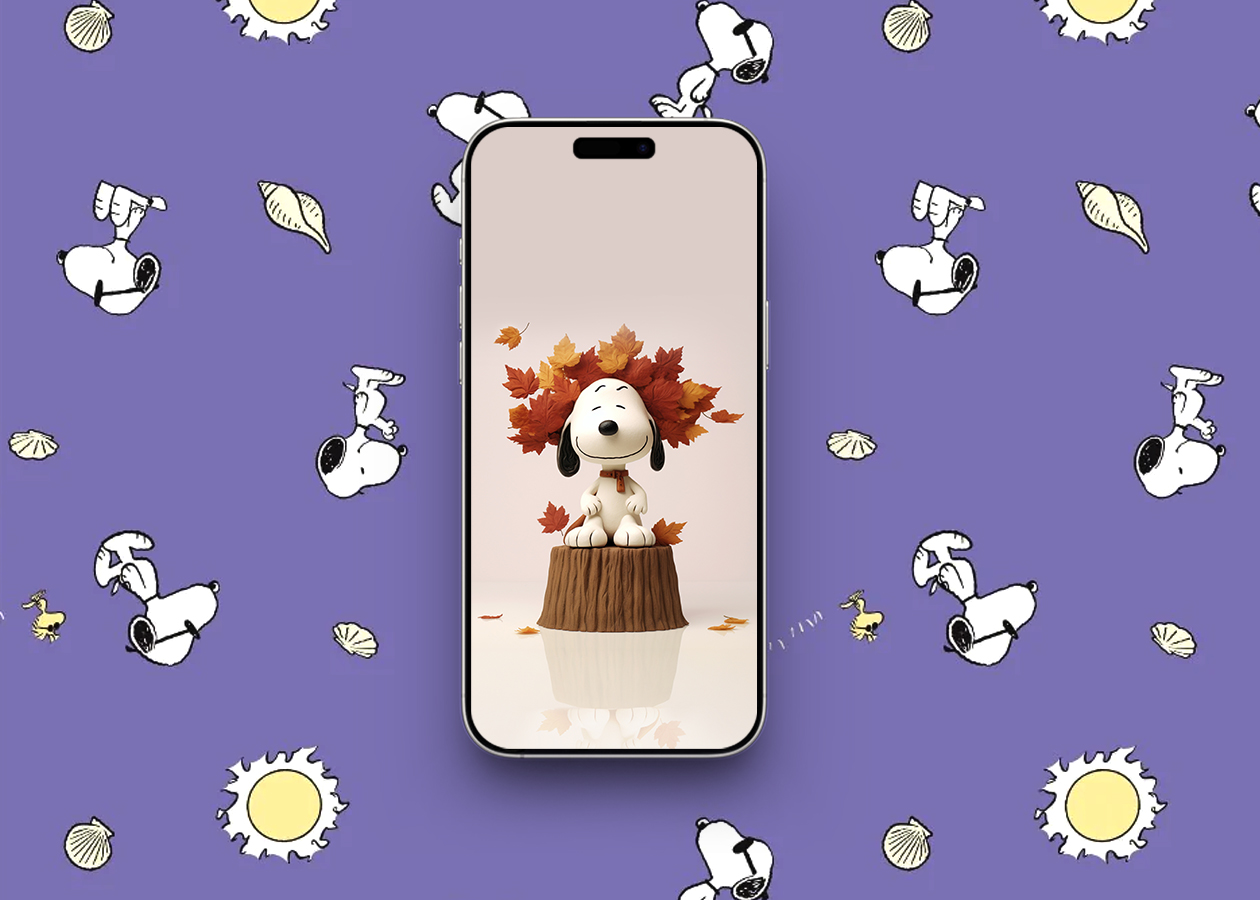 Seasonal snoopy autumn