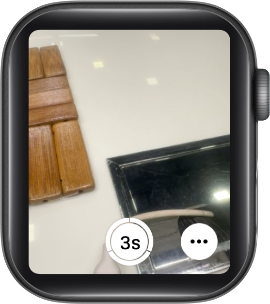 Timer control in the camera remote app on an apple watch