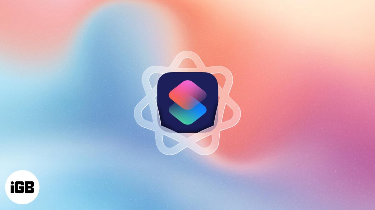 Apple intelligence in the shortcuts app