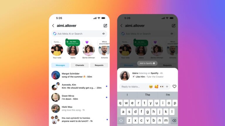 Instagram Adds Live Spotify Sharing.