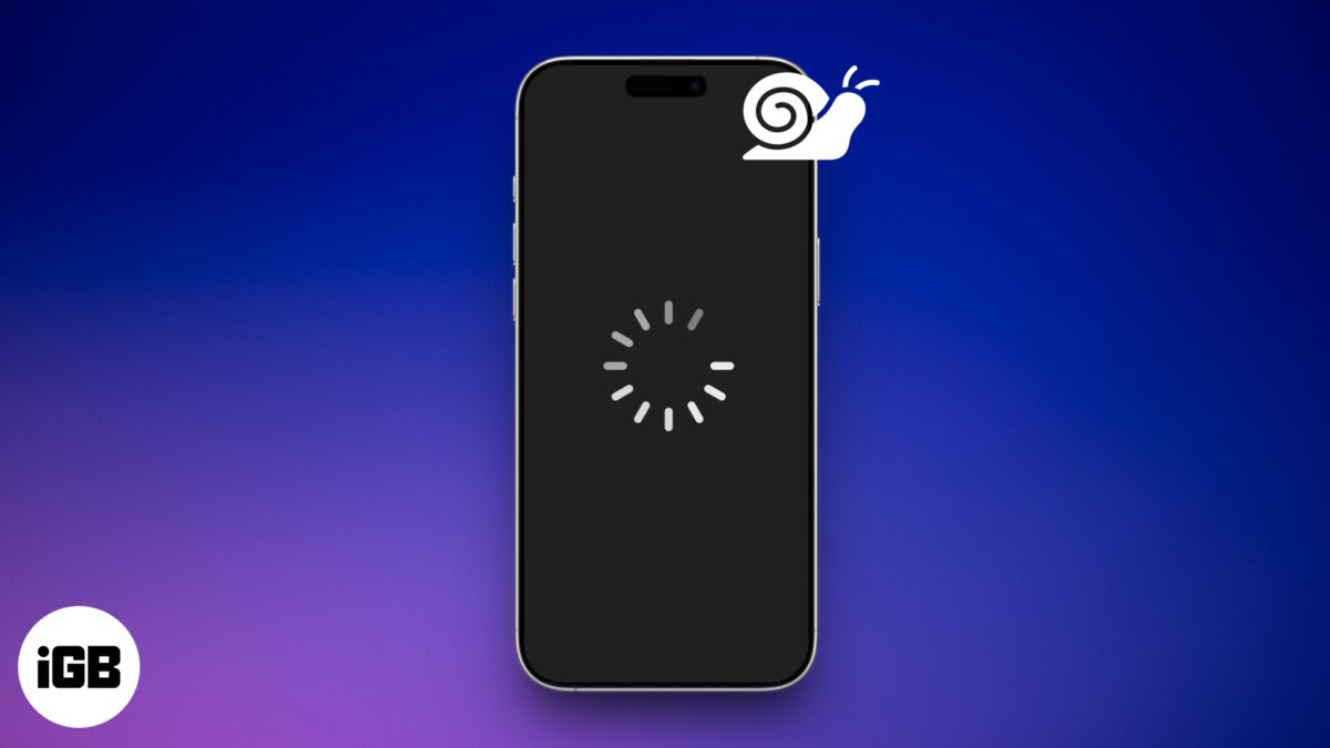 Speed up slow iphone