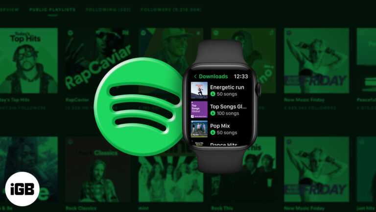 Spotify on Apple Watch.