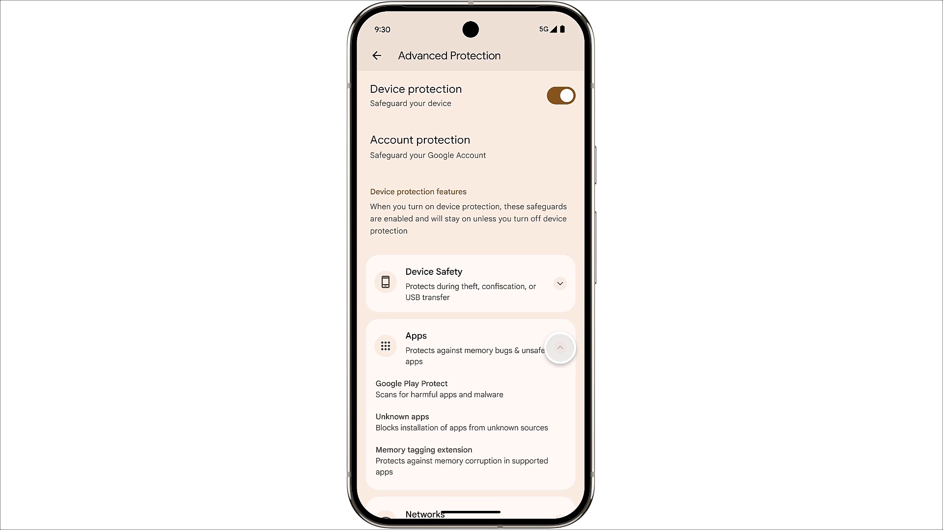 Advanced protection in android 16